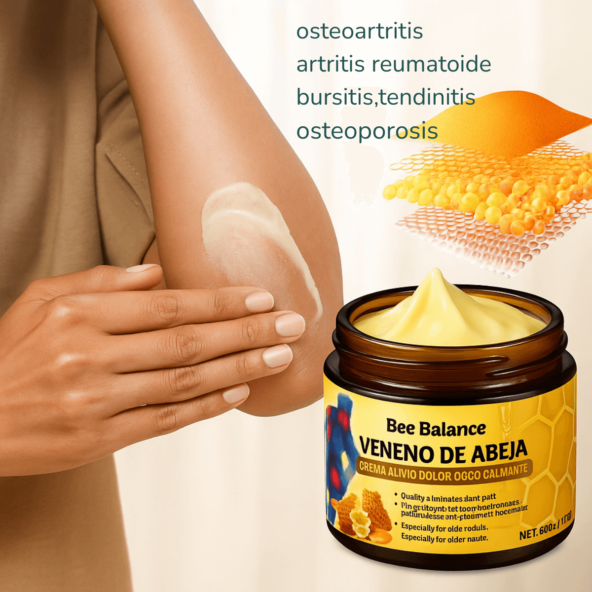 Bee Balance Crema de Alivio Articular con Veneno de Abeja 60grs.