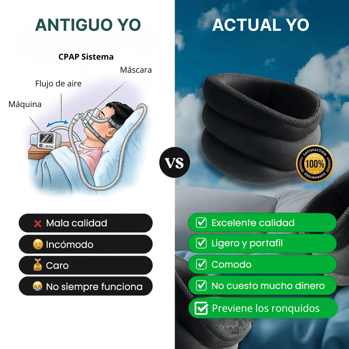 FlexNeck: Descanso saludable, sin ronquidos. Oferta Cyber